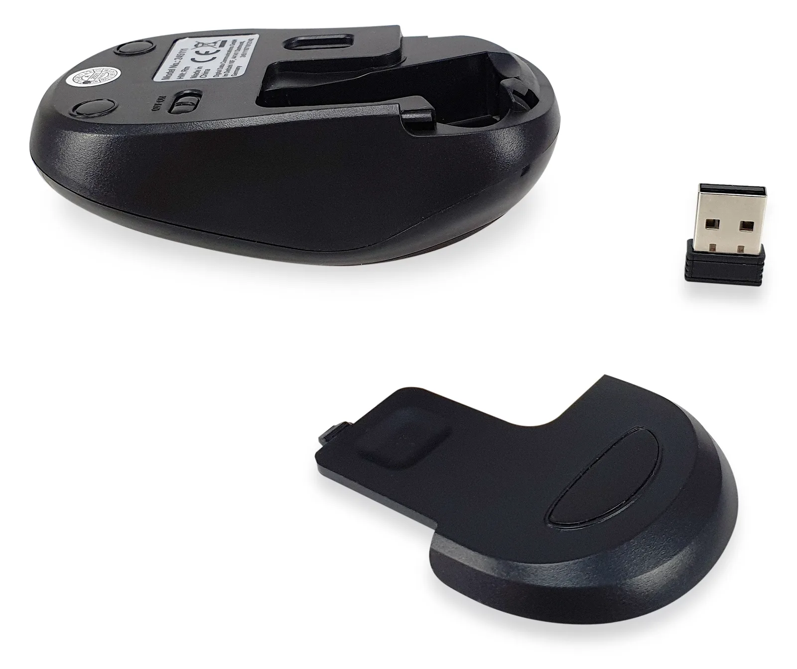 Equip Kabellose komfort-maus - Beidhändig - Optisch - RF Wireless - Schwarz, Ansicht 4