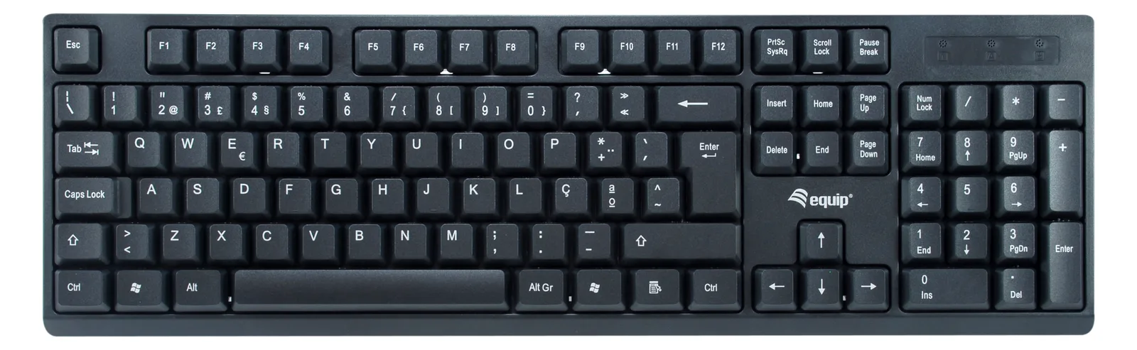 Equip Kabelloses Tastatur und Mausset - Kabellos - RF Wireless - Schwarz - Maus enthalten - TL: Portugiesisch, QWERTY, Ansicht 3