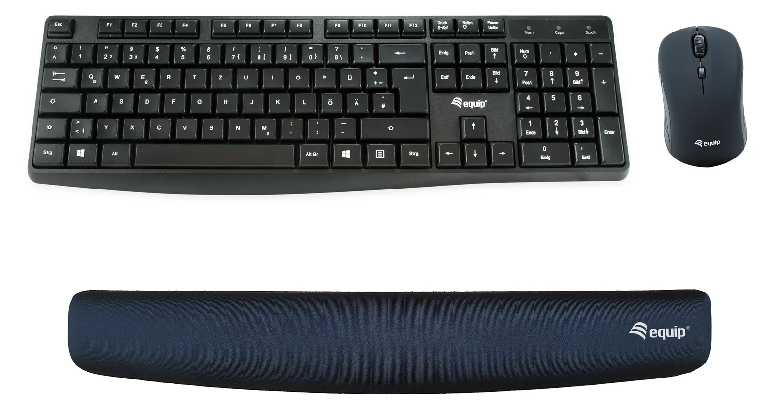 Equip Keyboard Wrist Rest - Memory-Schaum - Schwarz - China - 465 mm - 70 mm - 20 mm, Ansicht 2