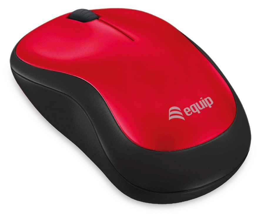 Equip Maus - Komfort - rechts- und linkshändig - optisch - kabellos - 2.4 GHz - kabelloser Empfänger (USB)