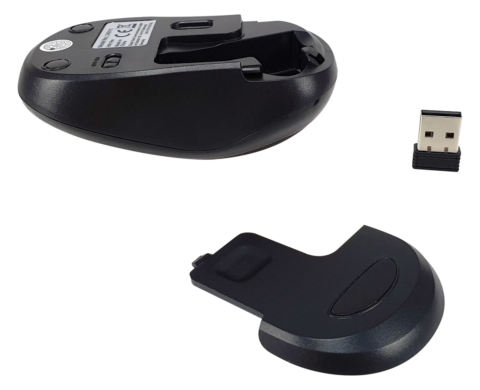 Equip Maus - Komfort - rechts- und linkshändig - optisch - kabellos - 2.4 GHz - kabelloser Empfänger (USB), Ansicht 3