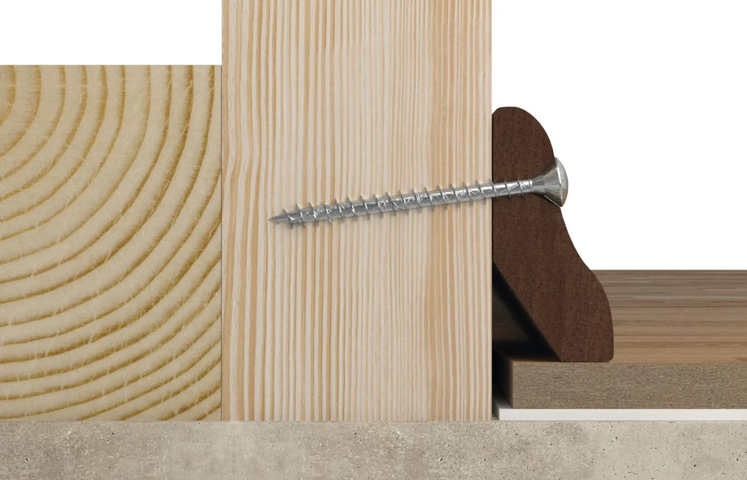 fischer 670460 - Schraube - Zink - Holz - Allgemeiner Nutzen - Teilgewinde - Flachkopf, Ansicht 3