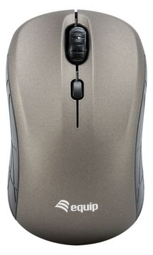 Equip Optische Mini Maus kabellos - Beidhändig - Optisch - RF Wireless - 1600 DPI - Grau von LumaTech