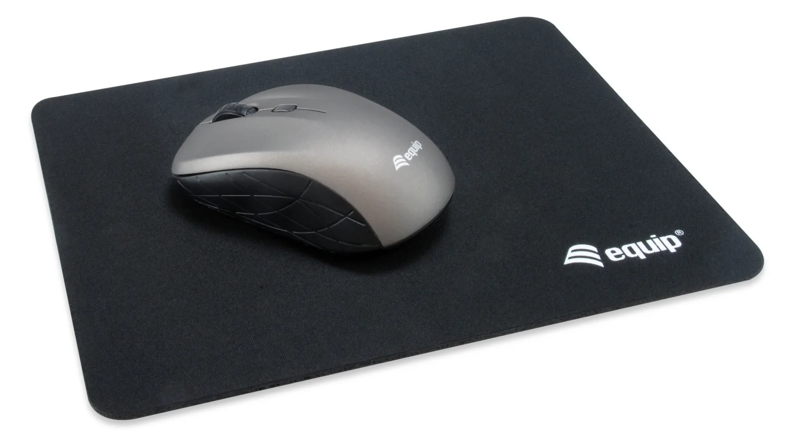 Equip Optische Mini Maus kabellos - Beidhändig - Optisch - RF Wireless - 1600 DPI - Grau, Ansicht 2