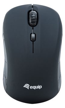 Equip Optische Mini Maus kabellos - Beidhändig - Optisch - RF Wireless - 1600 DPI - Schwarz von LumaTech