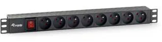 Equip pro - Stromverteilungseinheit - Wechselstrom 220-240 V - 3.5 kW - Ausgangsanschlüsse: 8 - 1U - 48.3 cm (19), Ansicht 2