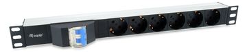Equip Pro - Stromverteilungseinheit (Rack - einbaufähig) - Wechselstrom 220-240V - 3500 Watt - Eingang power CEE 7/7 - 6 von LumaTech