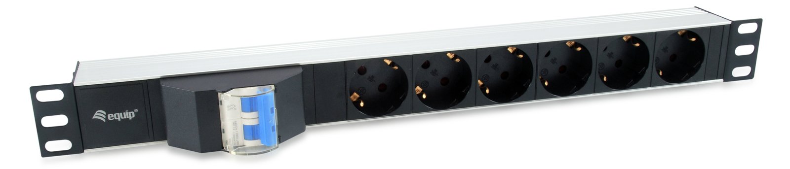 Equip Pro - Stromverteilungseinheit (Rack - einbaufähig) - Wechselstrom 220-240V - 3500 Watt - Eingang power CEE 7/7 - 6 von LumaTech