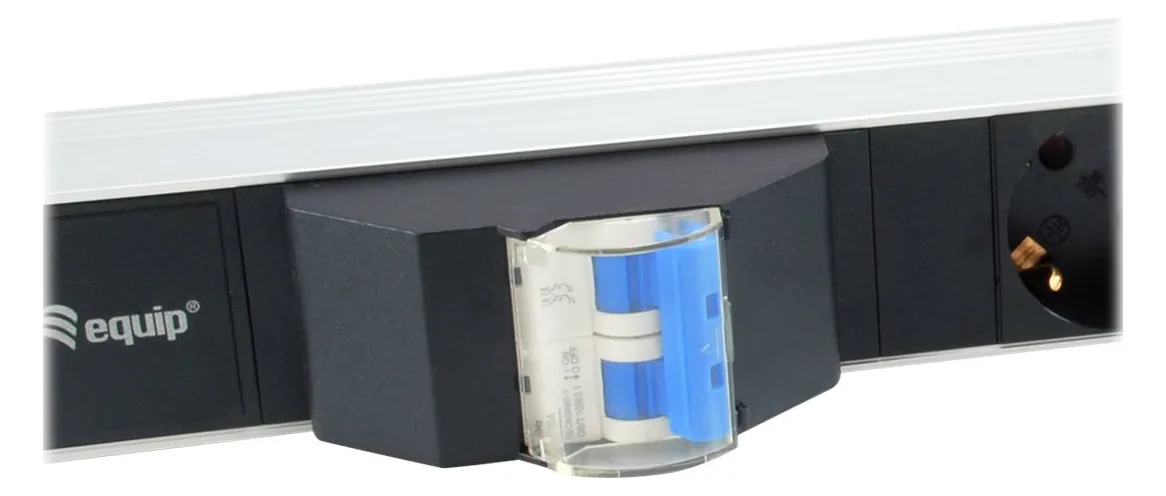 Equip Pro - Stromverteilungseinheit (Rack - einbaufähig) - Wechselstrom 220-240V - 3500 Watt - Eingang power CEE 7/7 - 6, Ansicht 3