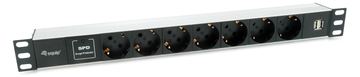 Equip Pro - Stromverteilungseinheit (Rack - einbaufähig) - Wechselstrom 220-240V - 3500 Watt - Eingang power CEE 7/7 - 7 von LumaTech