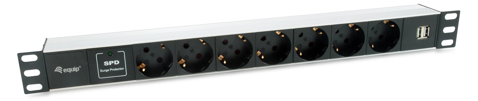 Equip Pro - Stromverteilungseinheit (Rack - einbaufähig) - Wechselstrom 220-240V - 3500 Watt - Eingang power CEE 7/7 - 7 von LumaTech