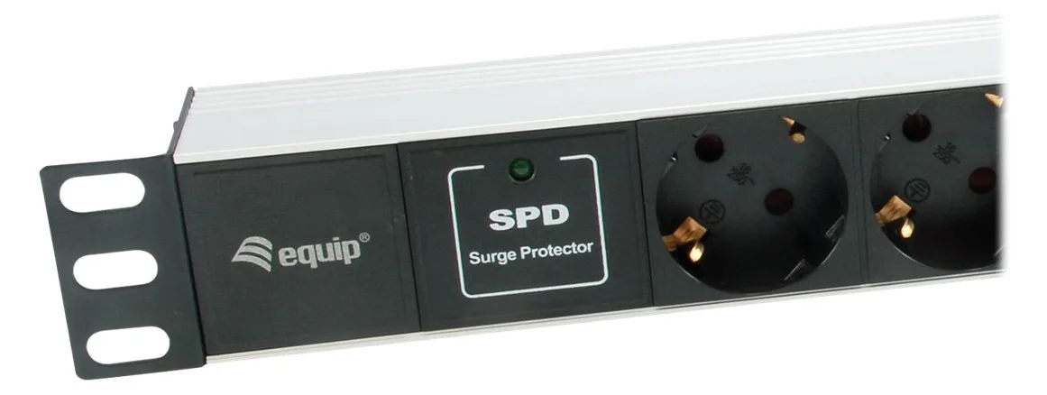 Equip Pro - Stromverteilungseinheit (Rack - einbaufähig) - Wechselstrom 220-240V - 3500 Watt - Eingang power CEE 7/7 - 7, Ansicht 2