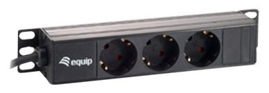 Equip pro - Stromverteilungseinheit (Rack) - Wechselstrom - Eingang Stromversorgung - Ausgangsanschlüsse: 3 - 1U - 10 von LumaTech