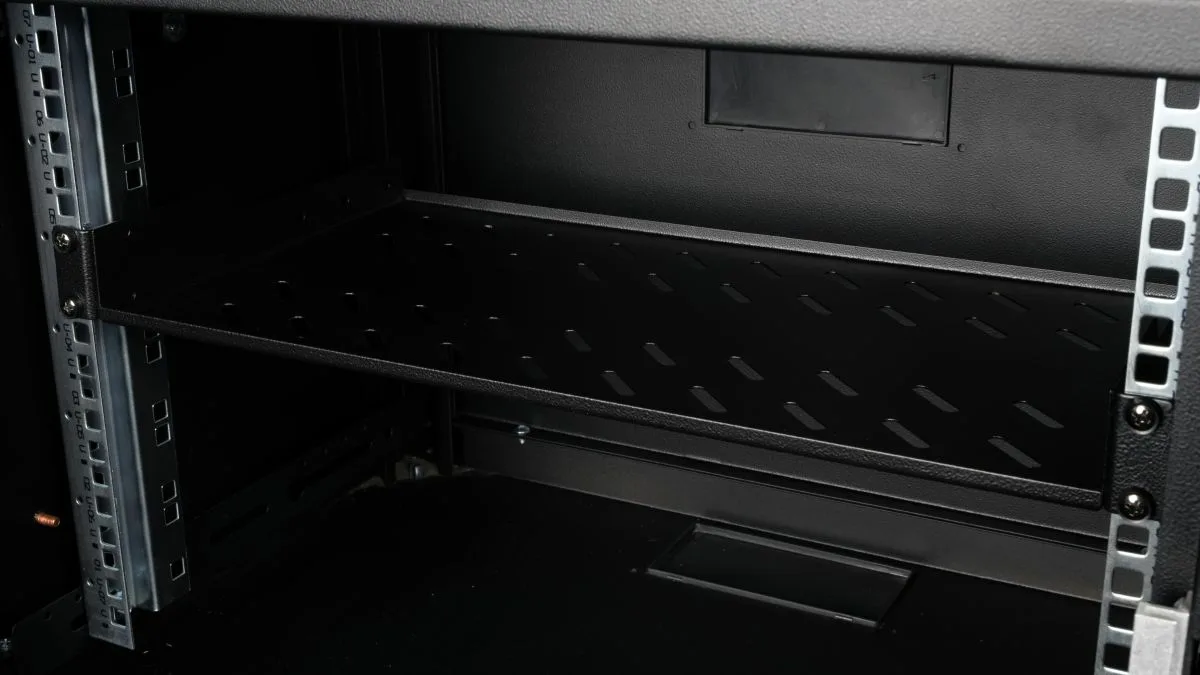 Equip Rack - Regal - 400 mm - Schwarz - 1U - 48.3 cm (19), Ansicht 4