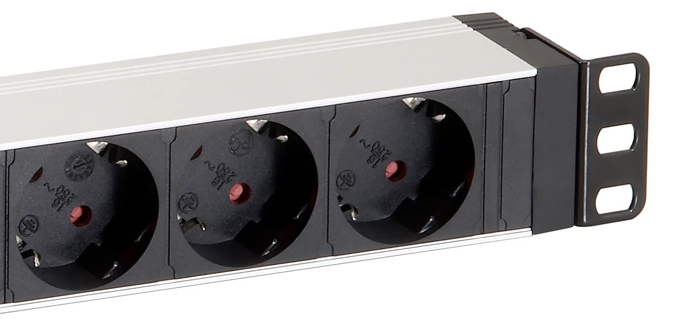 Equip Stromverteilungseinheit (Rack - einbaufähig) - Wechselstrom - 3.5 kW - Ausgangsanschlüsse: 8 - 1U - 19, Ansicht 4