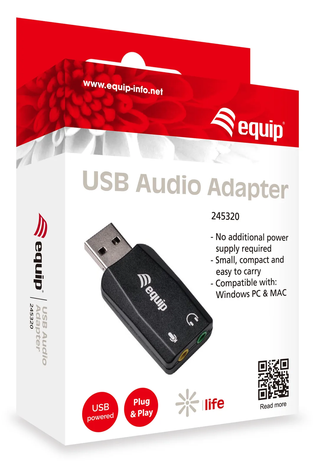 Equip USB Audio Adapter - Soundkarte - USB 2.0, Ansicht 2