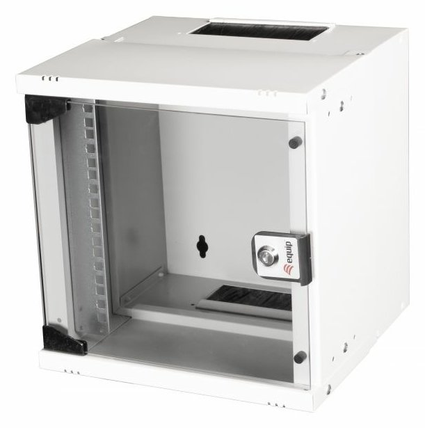 Equip Wandgehäuse 10 06U 300x300mm Glastür grau - Wandgehäuse von LumaTech