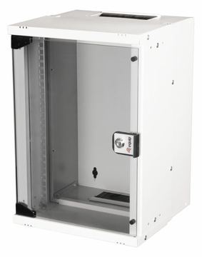 Equip Wandgehäuse 10 09U 300x300mm Glastür grau von LumaTech