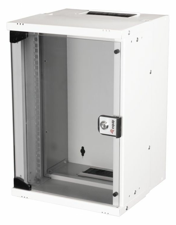 Equip Wandgehäuse 10 09U 300x300mm Glastür grau von LumaTech