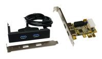 Exsys IO PCIe 2 ext+1 int USB 3.0 EX-11072 bulk - PCI-Express von LumaTech