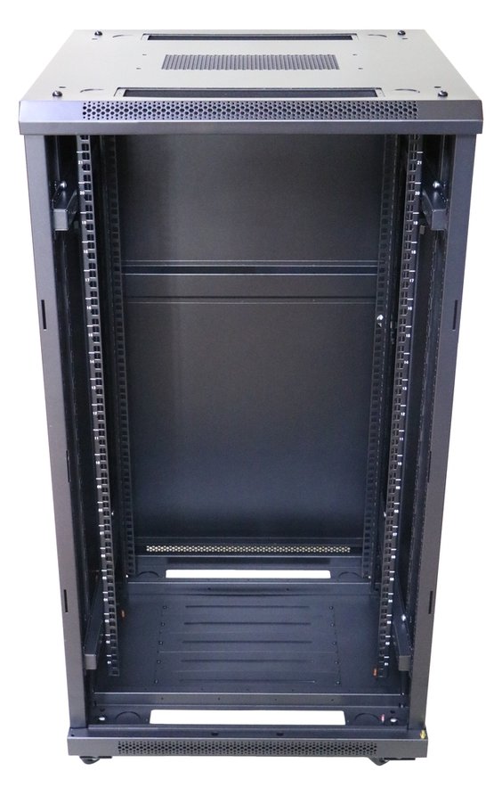 Extralink EX.14381 - Freistehendes Gestell - 22U - 600 kg - Sperrschloss - Ablageschienen - Verstellbare Füße von LumaTech