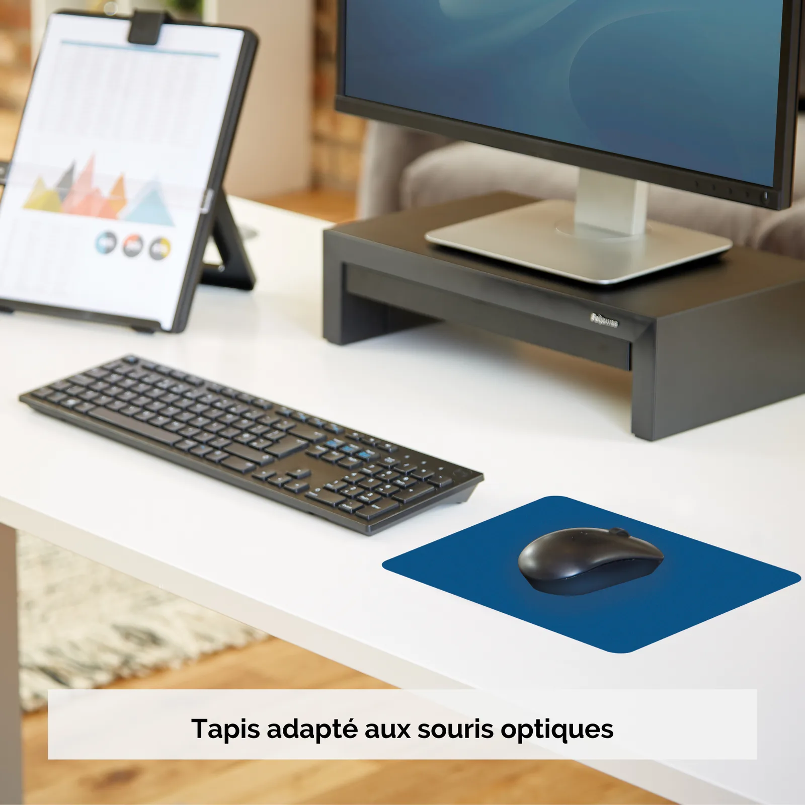 Fellowes Economy - Mauspad - Blau, Ansicht 3