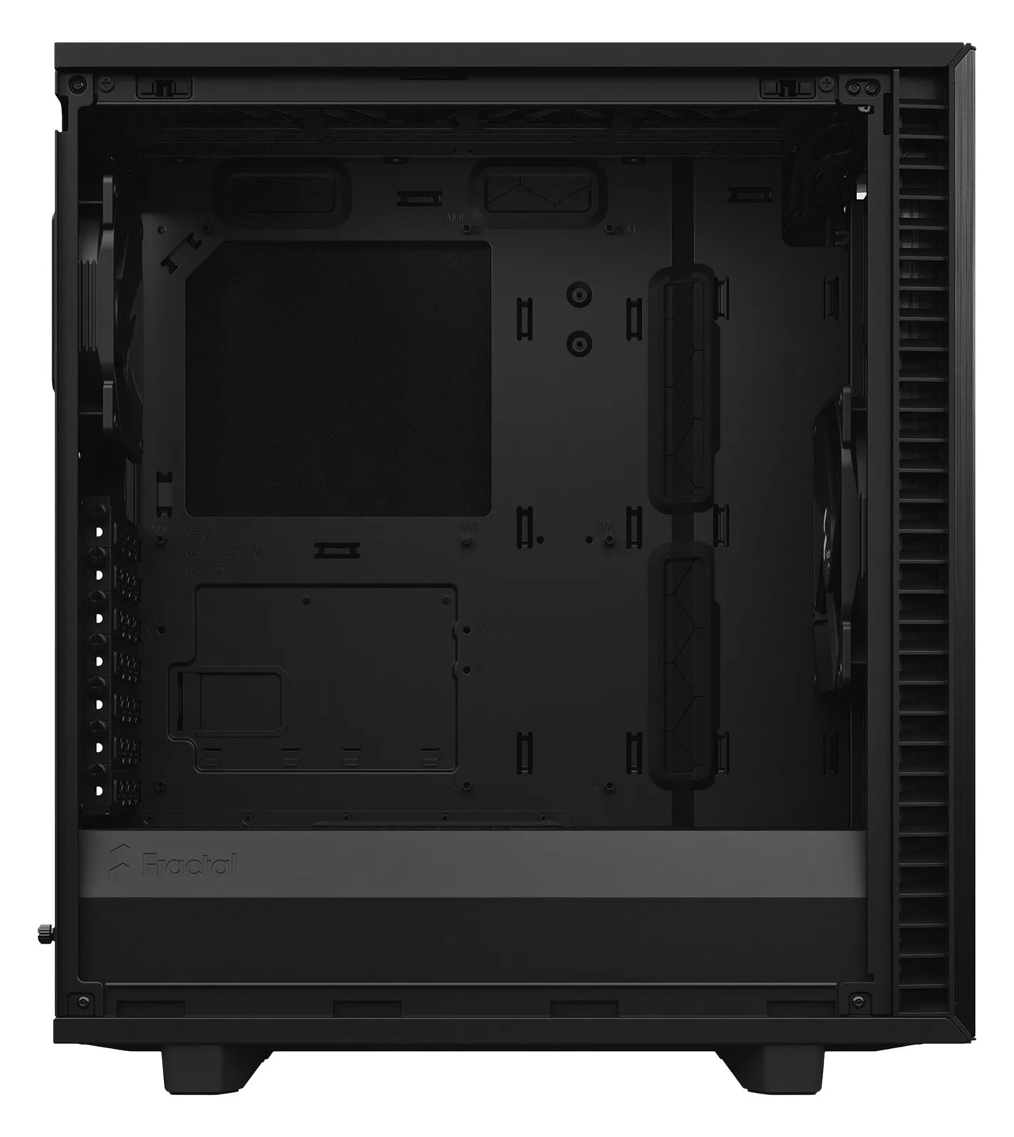 Fractal Design Define 7 Compact - Midi Tower - PC - Schwarz - ATX - micro ATX - Micro-ITX - Aluminium - Stahl, Ansicht 4