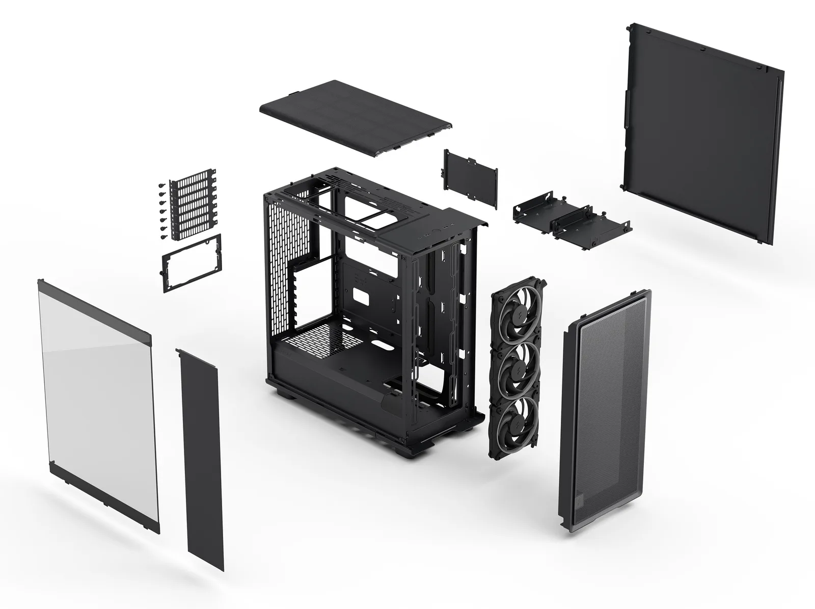 Fractal Design Epoch - Computer case - ATX - Seitenteil mit Fenster (gehärtetes Glas), Ansicht 2