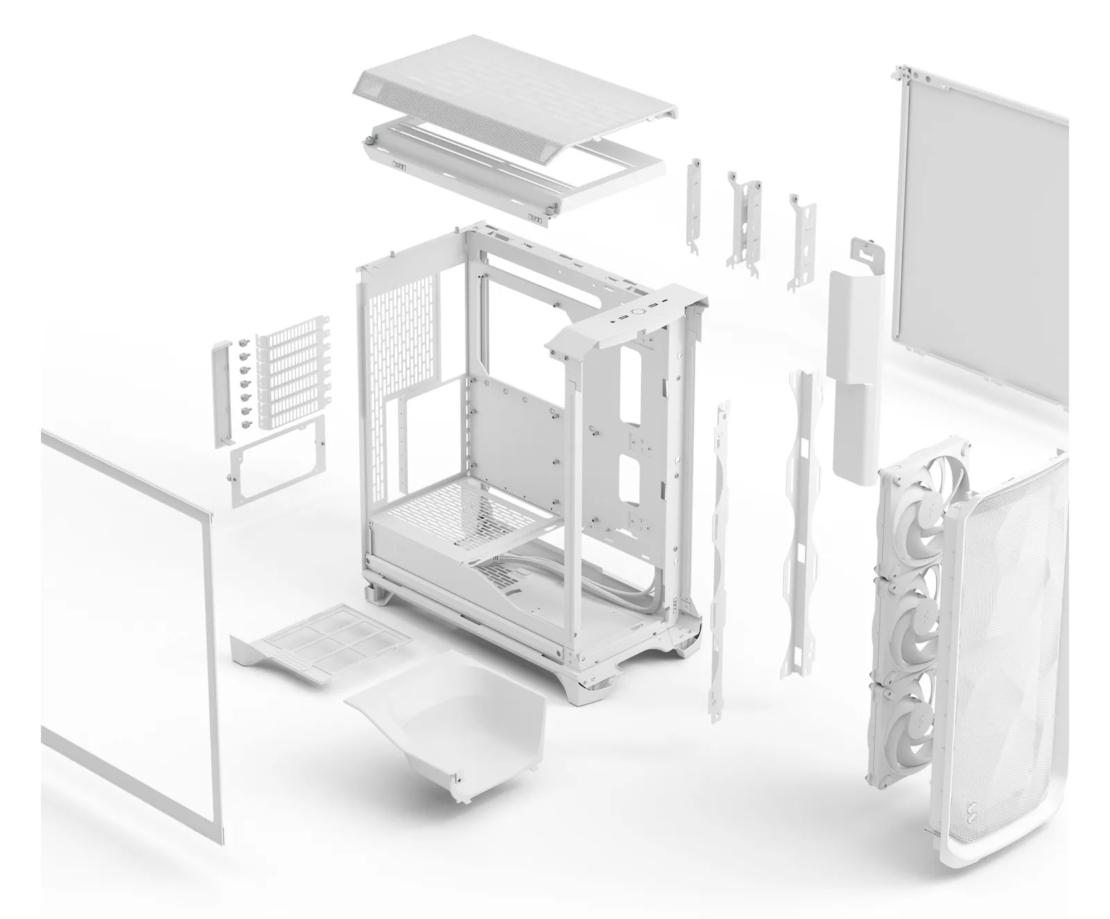 Fractal Design Meshify 3 - Tower - E-ATX - keine Spannungsversorgung (ATX), Ansicht 2
