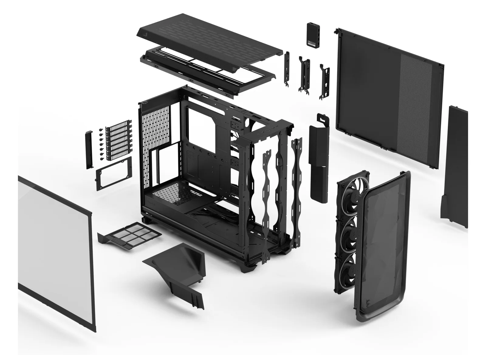 Fractal Design Meshify 3 XL Ambience Pro RGB - Tower - E-ATX - keine Spannungsversorgung (ATX), Ansicht 2