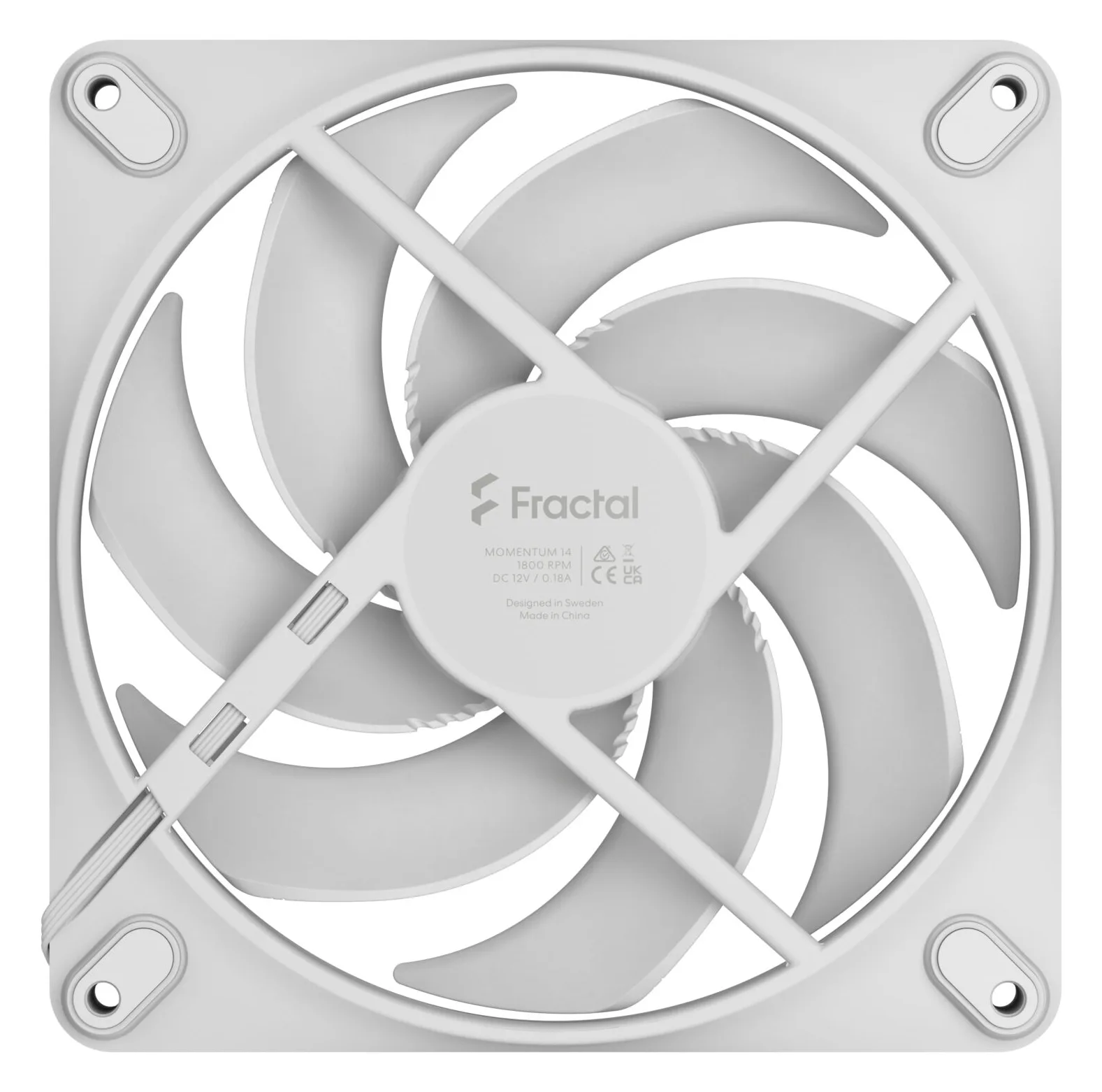 Fractal Design Momentum 14 - Gehäuselüfter - 140 mm - Weiß, Ansicht 2