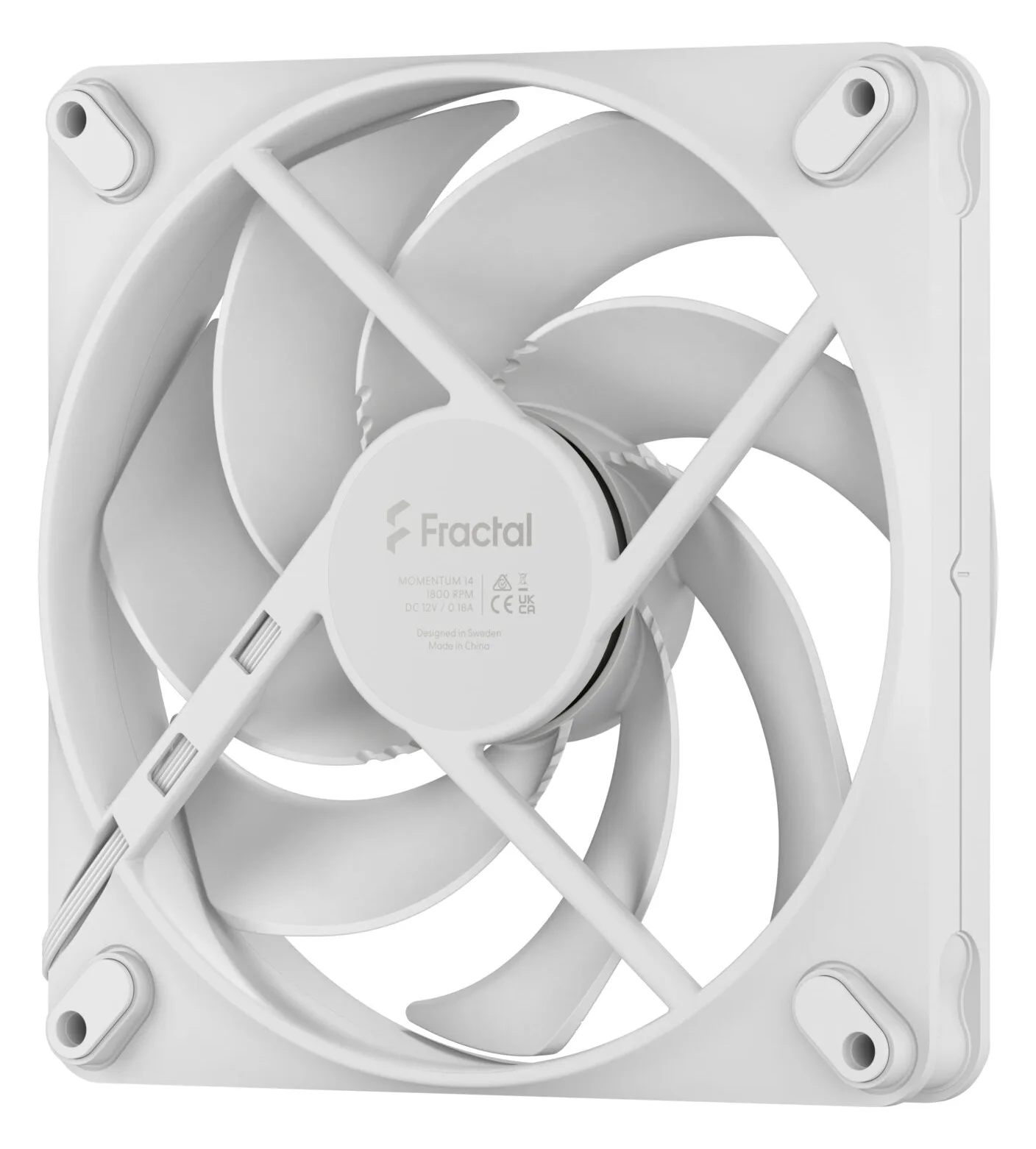 Fractal Design Momentum 14 - Gehäuselüfter - 140 mm - Weiß, Ansicht 4