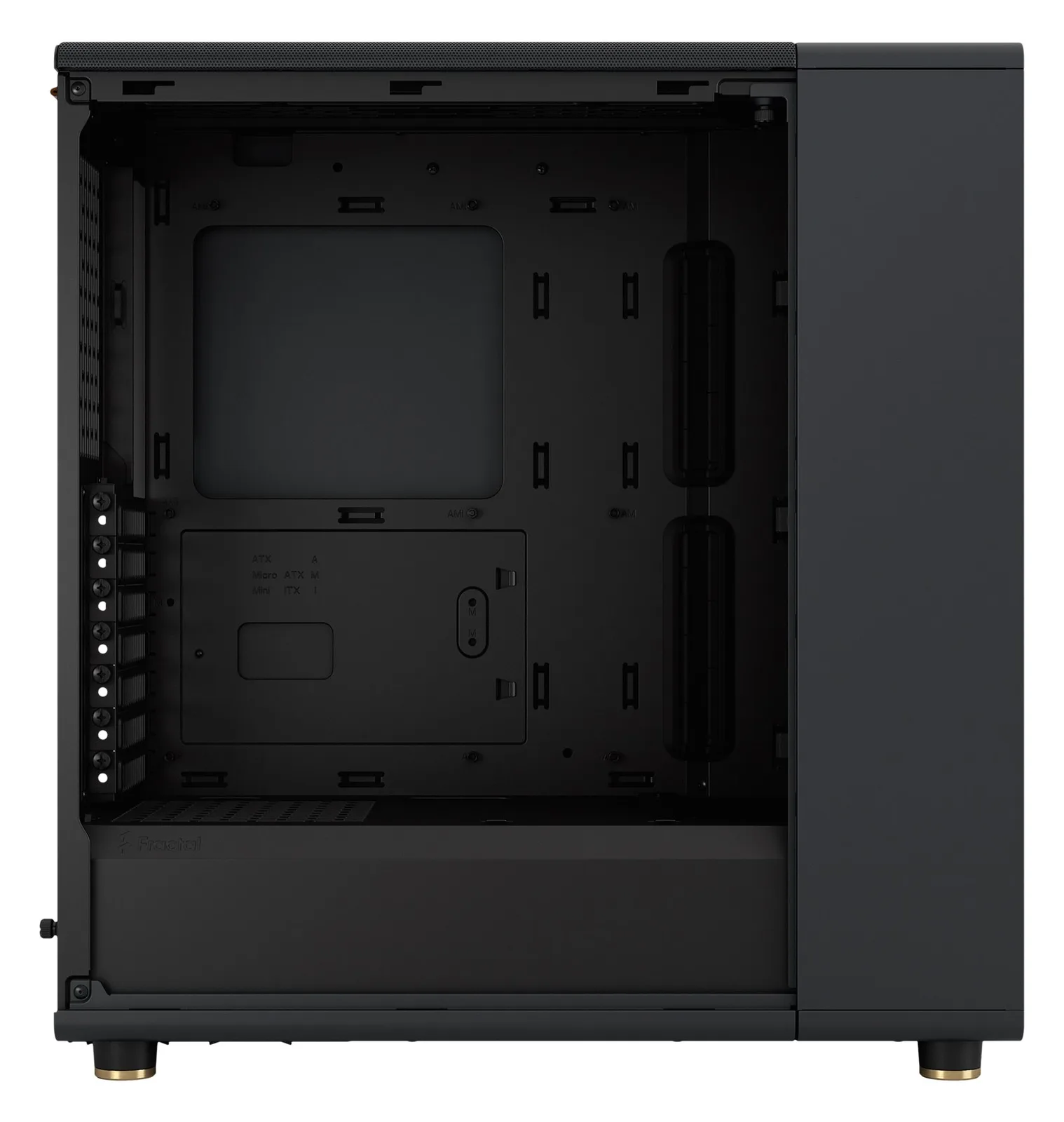 Fractal Design North - Mid tower - ATX - keine Spannungsversorgung (ATX) - schwarz, Ansicht 3