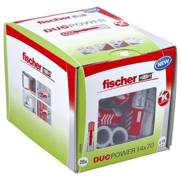 fischer DUOPOWER 14 x 70 - Spreizdübel - Beton - Metall - Grau - 70 mm - 1,4 cm von LumaTech