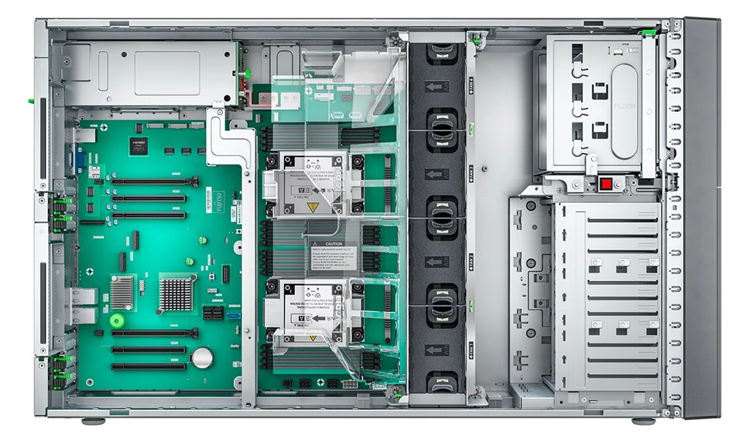 Fsas Technologies Fujitsu PRIMERGY TX2550 M7 - Server - Tower - zweiweg - 1 x Xeon Silver 4510 - RAM 32 GB - SATA/SAS, Ansicht 2
