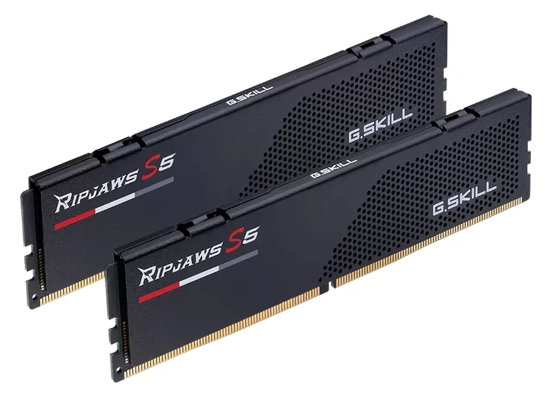 G.Skill D564GB 6400-32 Ripjaws S5 bk K2 GSK F5-6400J3239G32GX2-RS5K, Ansicht 3