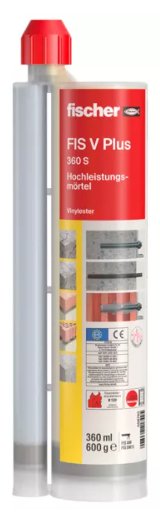 fischer FIS V Plus 360 S - Paste (gebrauchsfertig) - 0,36 kg - Mauerziegel - Beton - Flasche