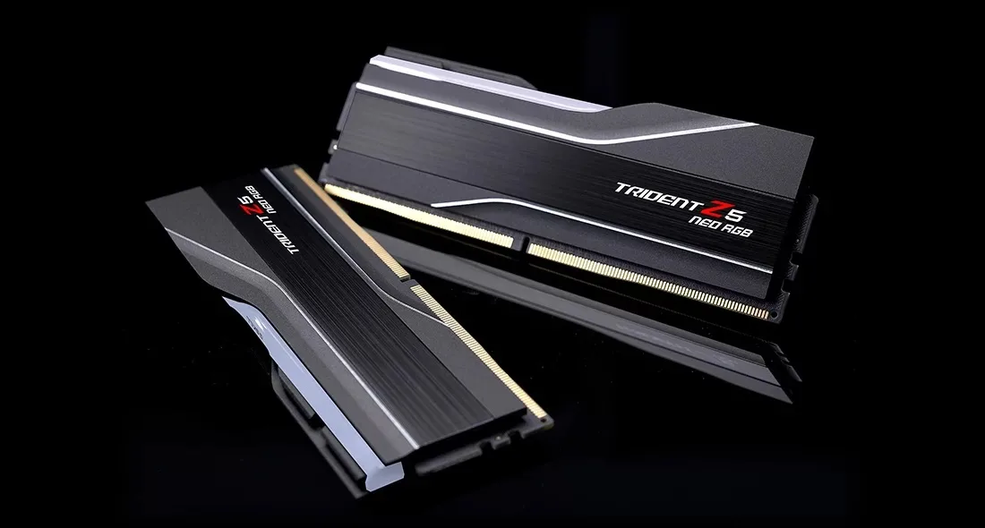 G.Skill Trident Z5 Neo RGB - DDR5 - Kit - 32 GB: 2 x 16 GB - schwarz 6000 MHz, Ansicht 3