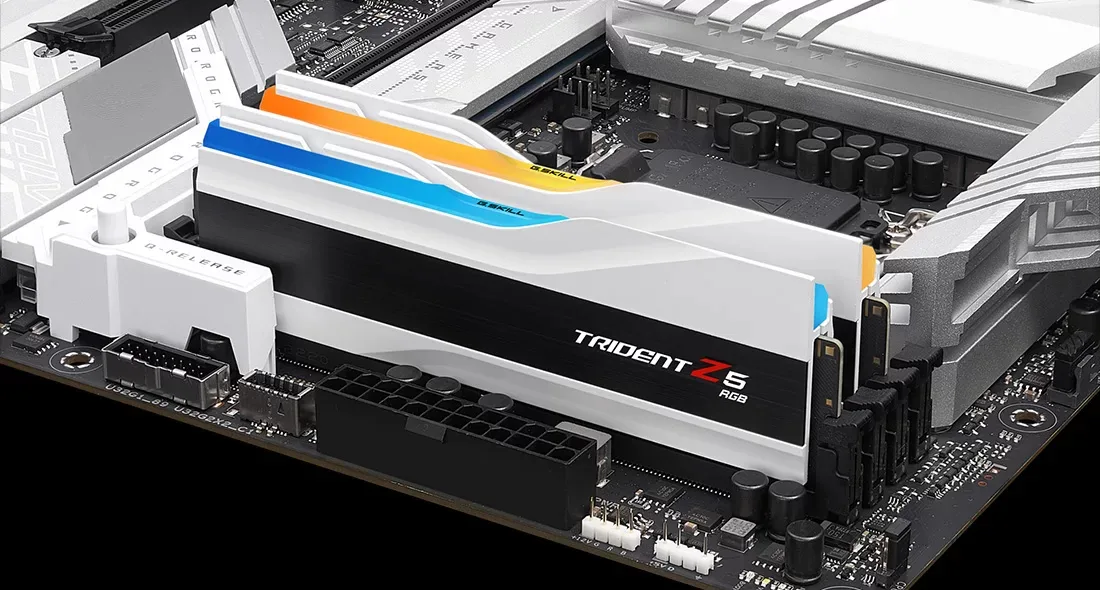 G.Skill Trident Z5 RGB F5-6000J2836G32GX2-TZ5RW, 64 GB, 2 x 32 GB, DDR5, Ansicht 4