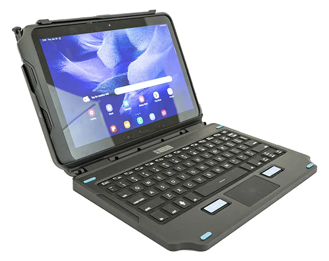 Gamber-Johnson BACK LIT 2-IN-1 KBD GALAXY TAB ACTIVE PRO/ACTIVE4 - Tastatur - TL: UK, QWERTY, Ansicht 2