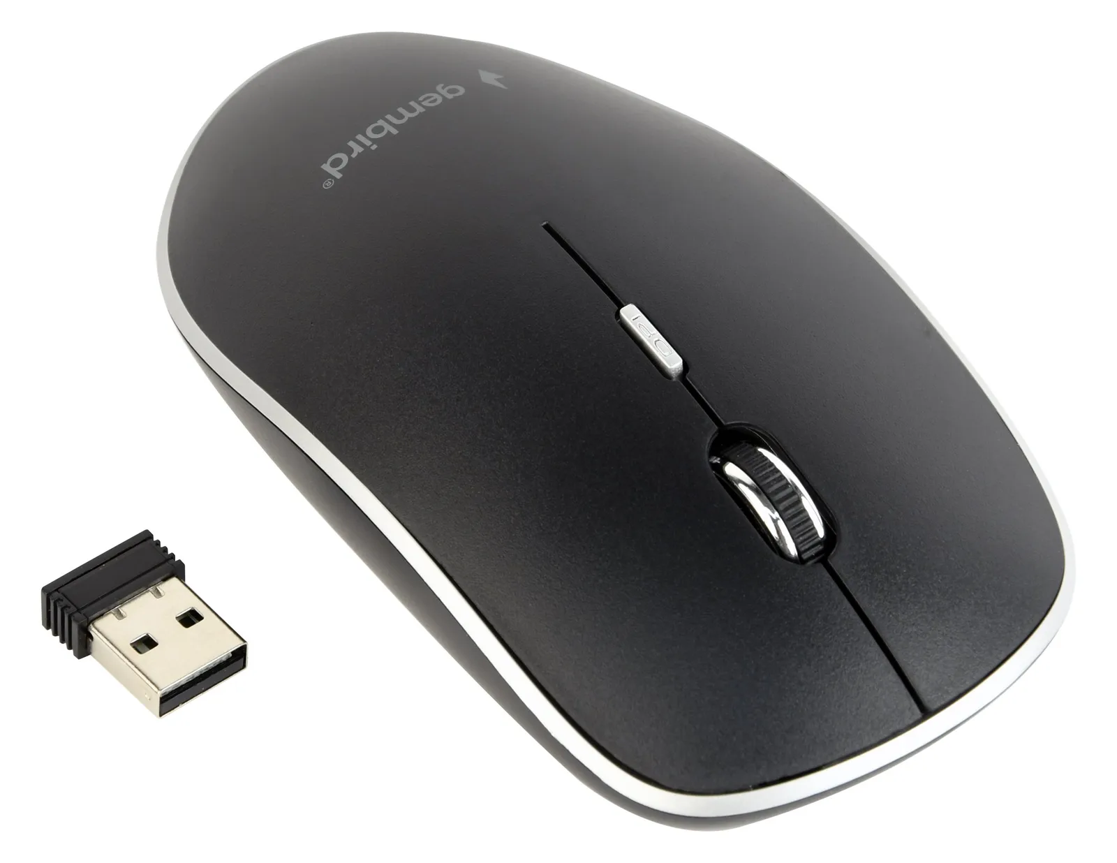 Gembird MUSW-4B-01 - Maus - optisch - 4 Tasten - kabellos - 2.4 GHz - kabelloser Empfänger (USB), Ansicht 2
