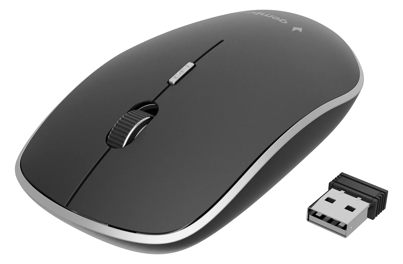Gembird MUSW-4B-01 - Maus - optisch - 4 Tasten - kabellos - 2.4 GHz - kabelloser Empfänger (USB), Ansicht 4