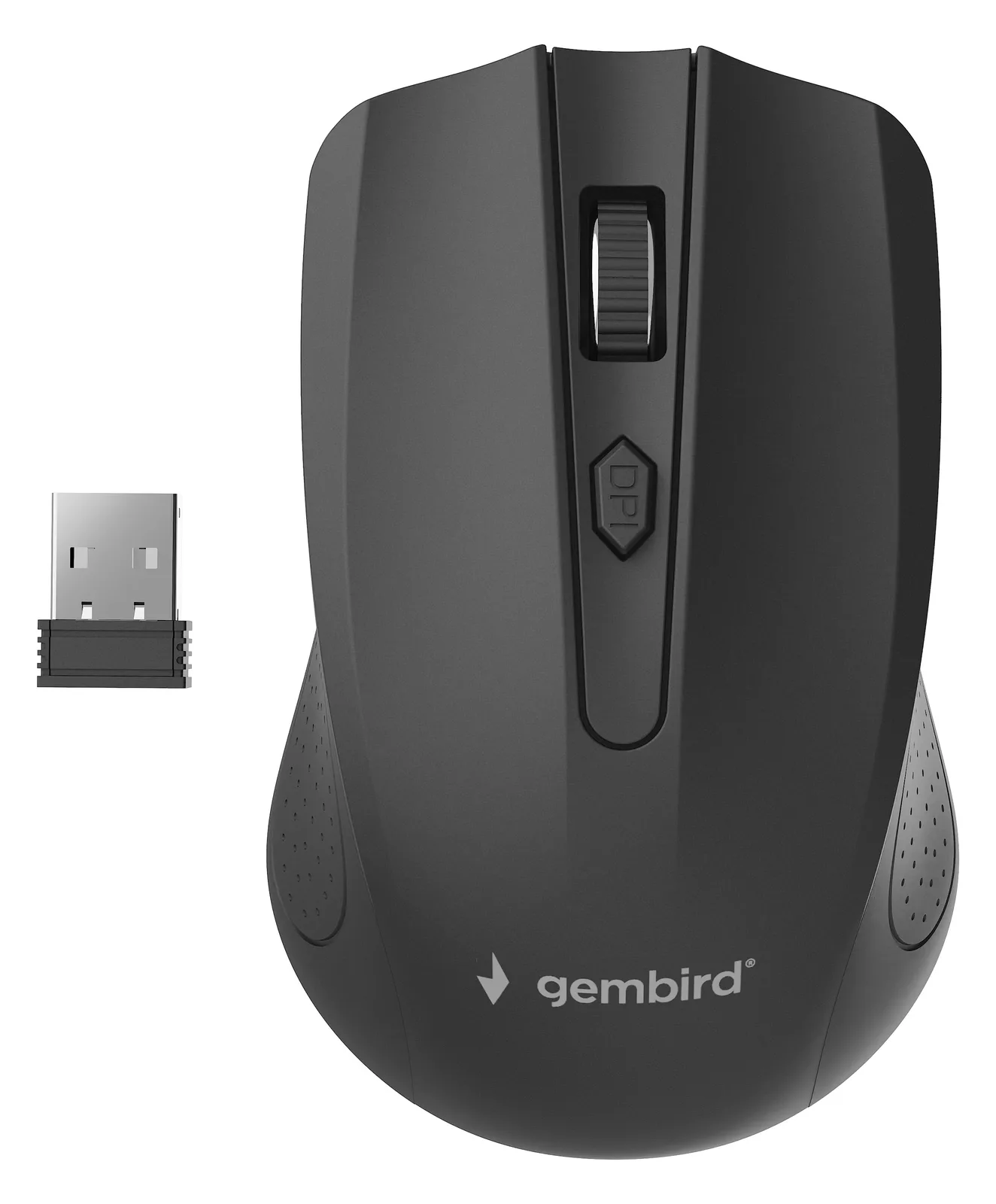 Gembird MUSW-4B-04 - Maus - optisch - 4 Tasten - kabellos - 2.4 GHz - kabelloser Empfänger (USB), Ansicht 2