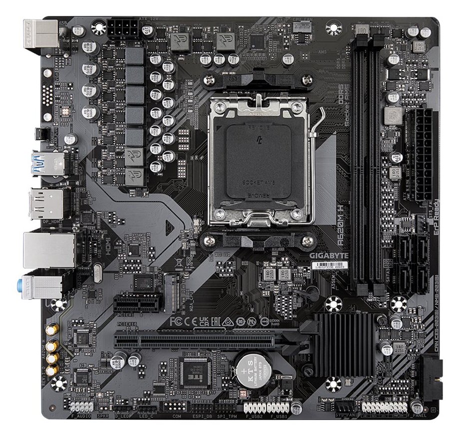 Gigabyte A620M H mATX Mainboard Sockel AM5 HDMI/DP/M.2 - AMD Sockel AM5 (Ryzen Zen4) von LumaTech