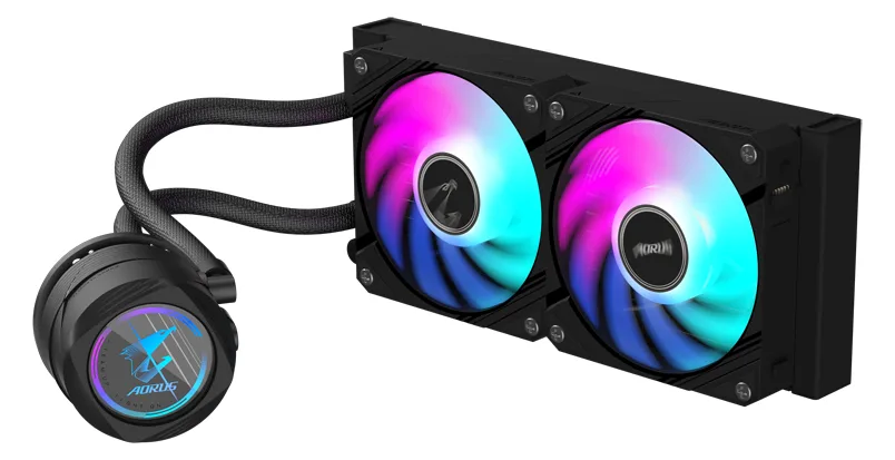 Gigabyte AORUS WATERFORCE II 240 - Prozessor-Flüssigkeitskühlsystem - (für: AM4, LGA1200, LGA1700, AM5, LGA115x Socket), Ansicht 2