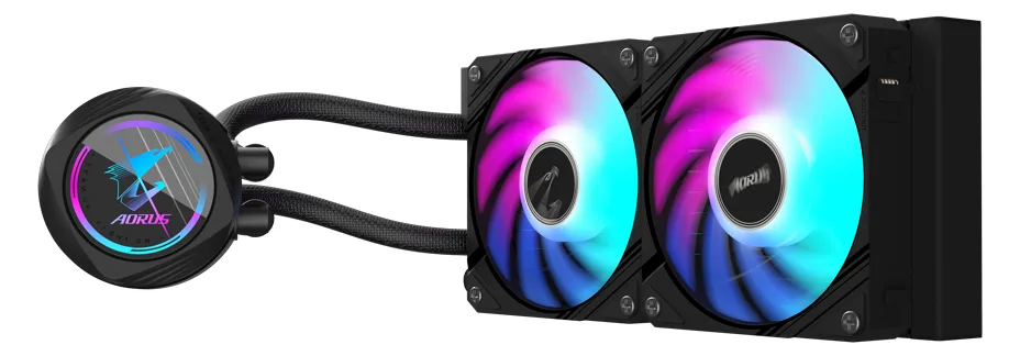 Gigabyte AORUS WATERFORCE II 240 - Prozessor-Flüssigkeitskühlsystem - (für: AM4, LGA1200, LGA1700, AM5, LGA115x Socket), Ansicht 3