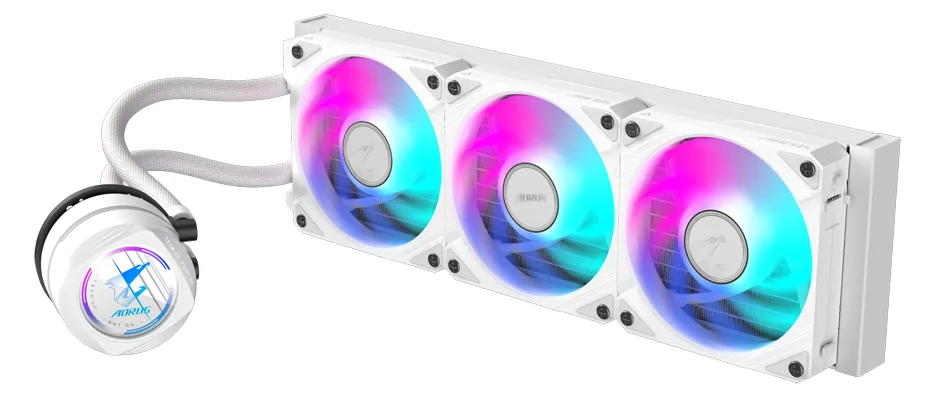 Gigabyte AORUS WATERFORCE II 360 ICE - Prozessor-Flüssigkeitskühlsystem - (für: AM4, LGA1200, LGA1700, AM5), Ansicht 2