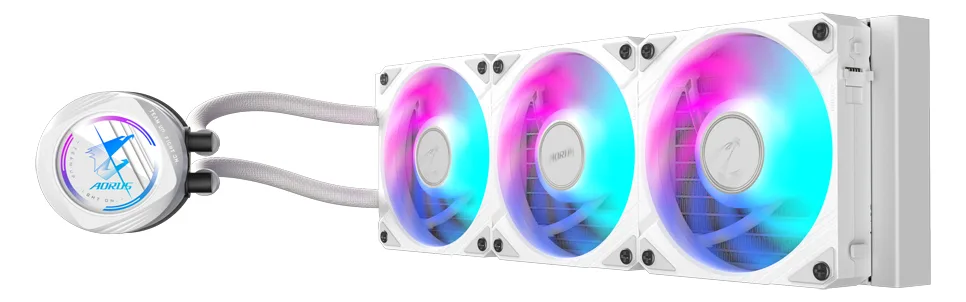 Gigabyte AORUS WATERFORCE II 360 ICE - Prozessor-Flüssigkeitskühlsystem - (für: AM4, LGA1200, LGA1700, AM5), Ansicht 3
