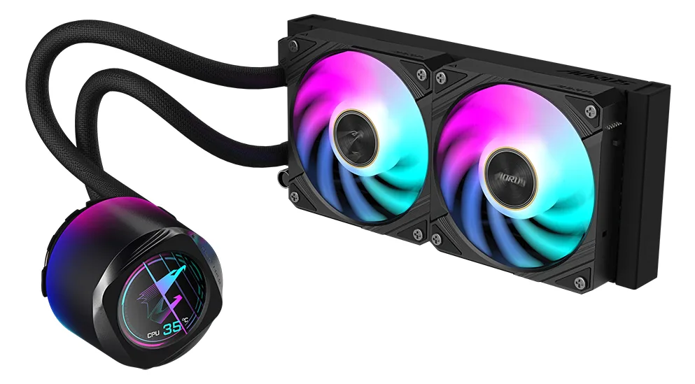 Gigabyte AORUS WATERFORCE X II 240 - Prozessor-Flüssigkeitskühlsystem - (für: AM4, TR4, LGA1200, LGA1700, AM5), Ansicht 2