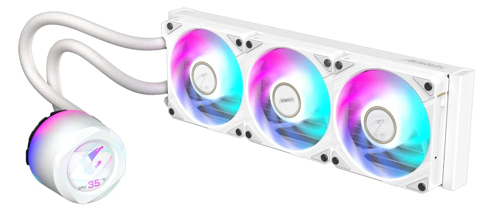 Gigabyte AORUS WATERFORCE X II 360 ICE - Prozessor-Flüssigkeitskühlsystem - (für: AM4, TR4, LGA1200, LGA1700, AM5), Ansicht 2